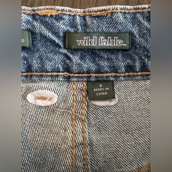 Wild Fable Low Rise Stretch  Blue Jean Shorts - Picture 6 of 7